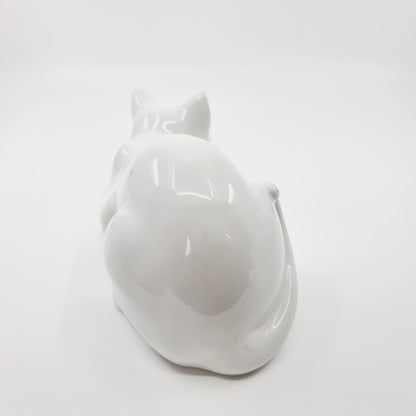 Chat en céramique blanc (Modèle n°57)