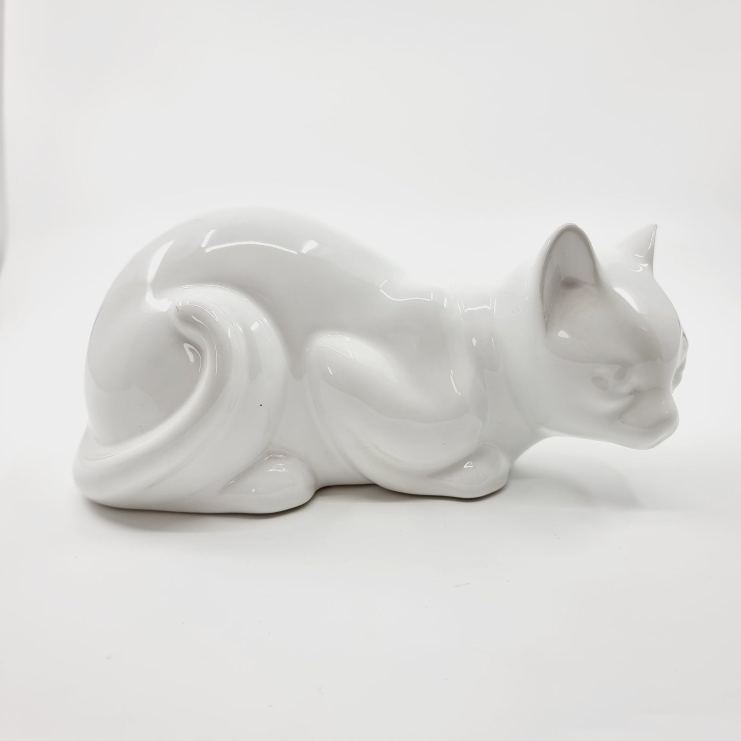 Chat en céramique blanc (Modèle n°57)