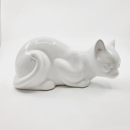 Chat en céramique blanc (Modèle n°57)