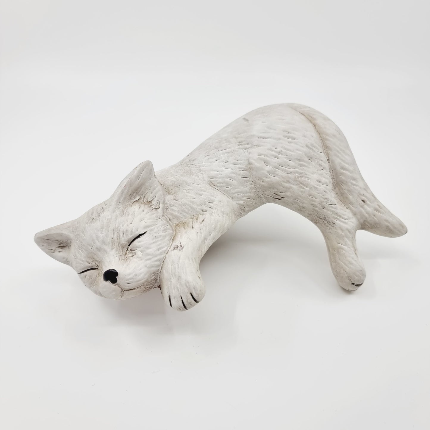 Chat blanc endormi pour rebord (Modèle n°54)