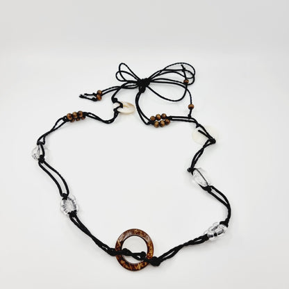 Ceinture ficelle avec perles (SIZE : 90 cm)