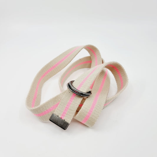 Ceinture en tissu beige & rose (SIZE : 90 cm)