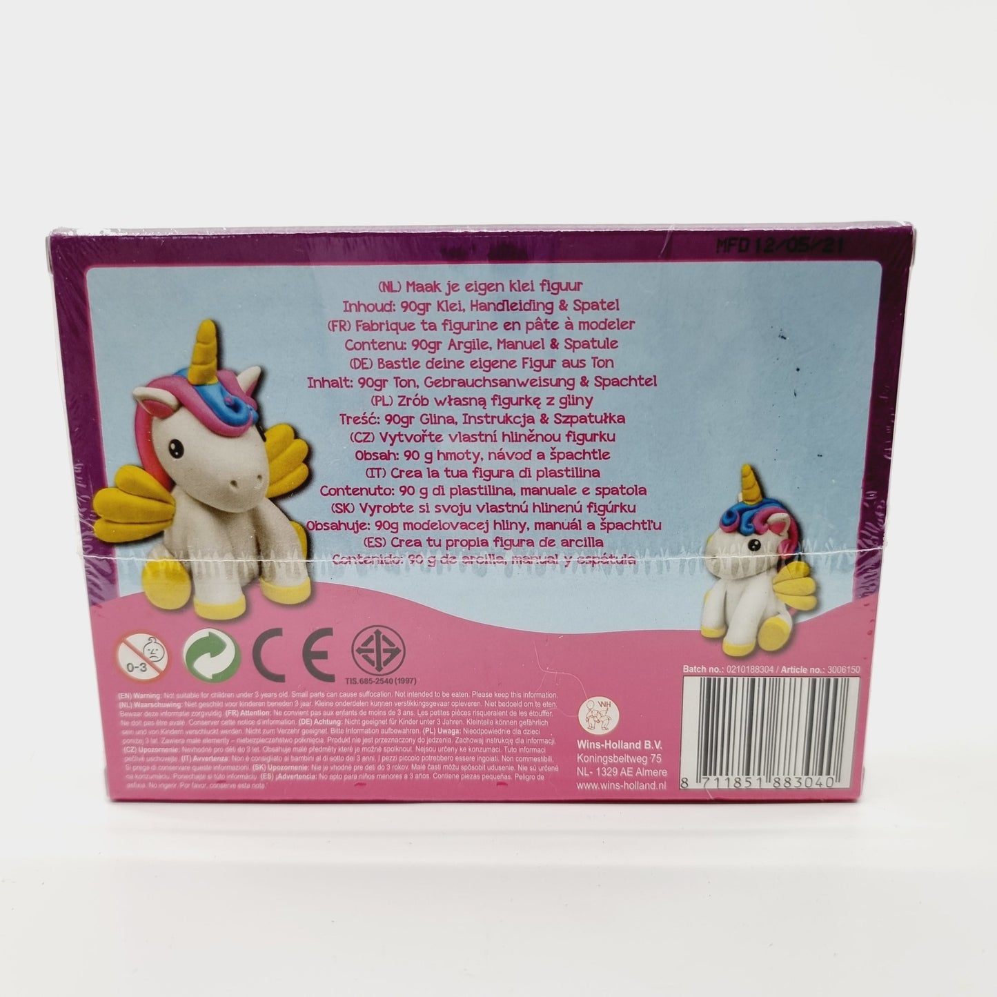 Fabrique ta licorne en pâte à modeler