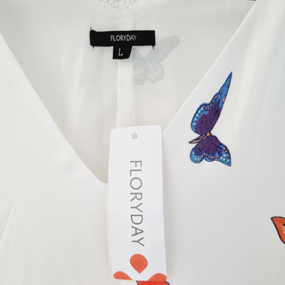 Robe longue aux papillons (SIZE : L)