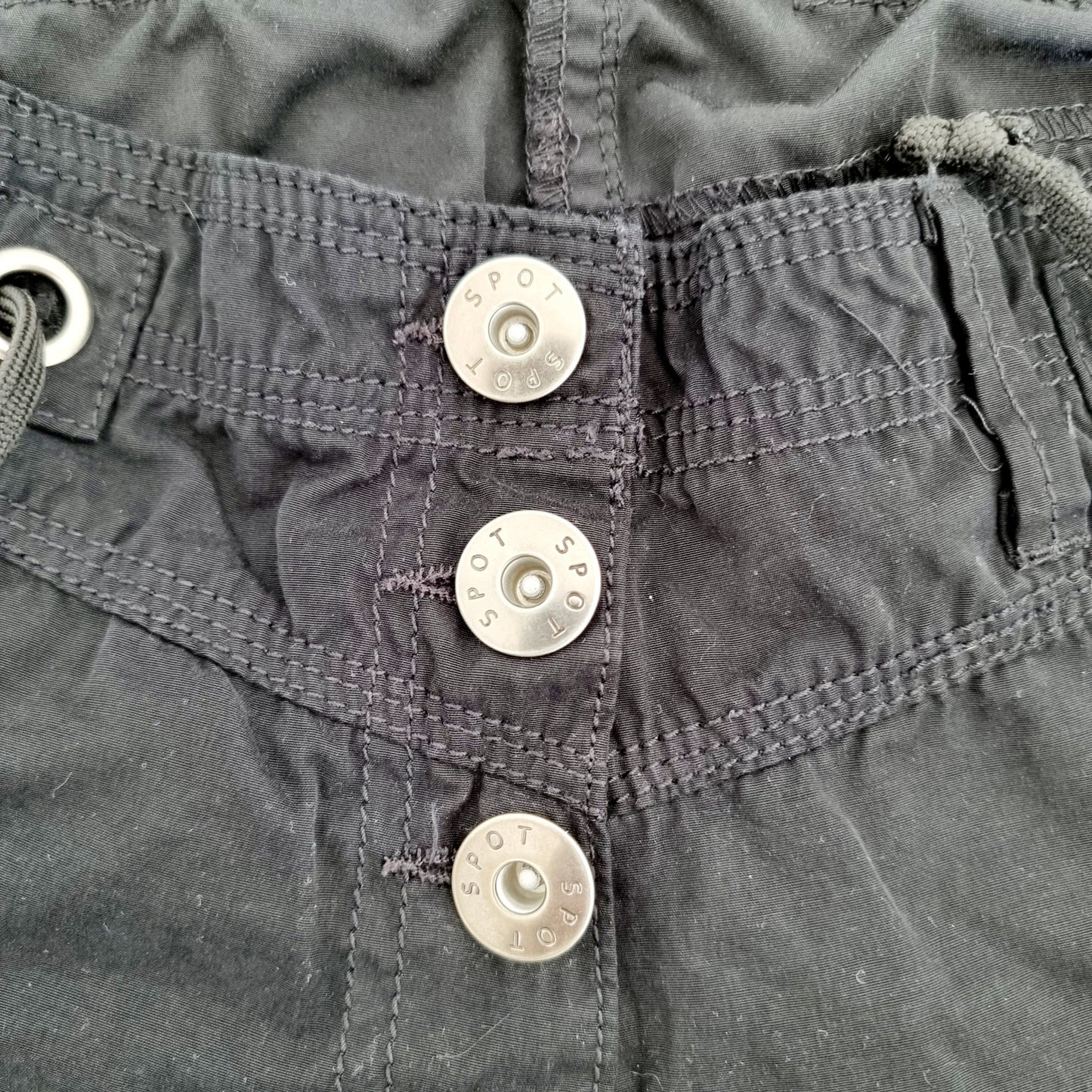 Pantalon large noir réglable aux chevilles (SIZE : 42)