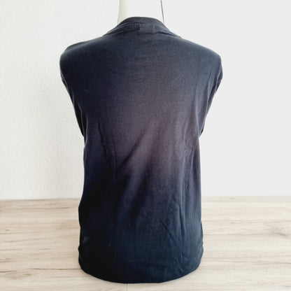 T-shirt noir manches longues (SIZE : 176)