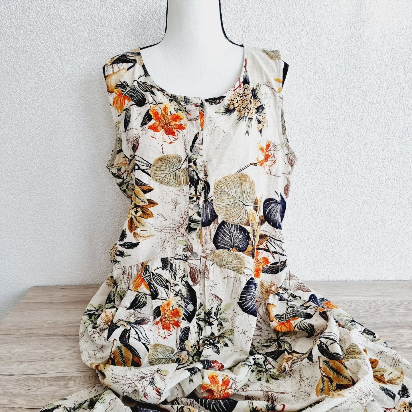 Robe longue fleurie (SIZE : L)