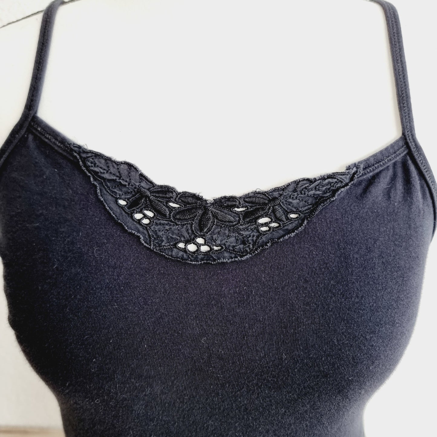 Top noir en dentelle (SIZE : S)
