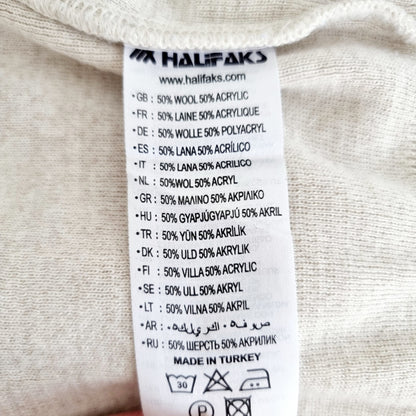 Pullover col en V motif argyle (SIZE : M)