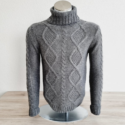 Pullover col roulé en maille (SIZE : XS)