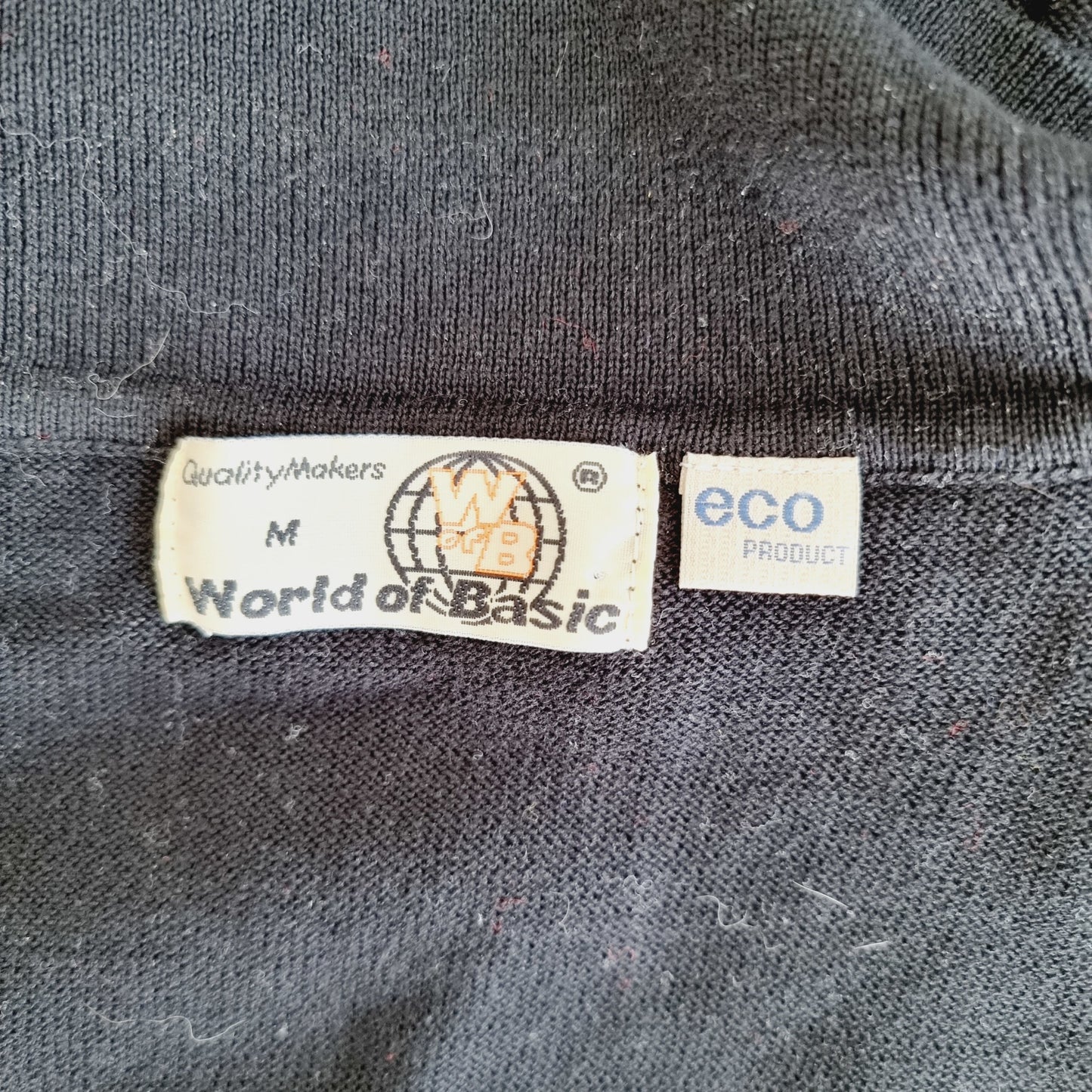 Pull noir à col polo - Marc (SIZE : M)