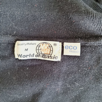 Pull noir à col polo - Marc (SIZE : M)