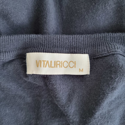 Pull bleu foncé col en V - Jacob (SIZE : M)