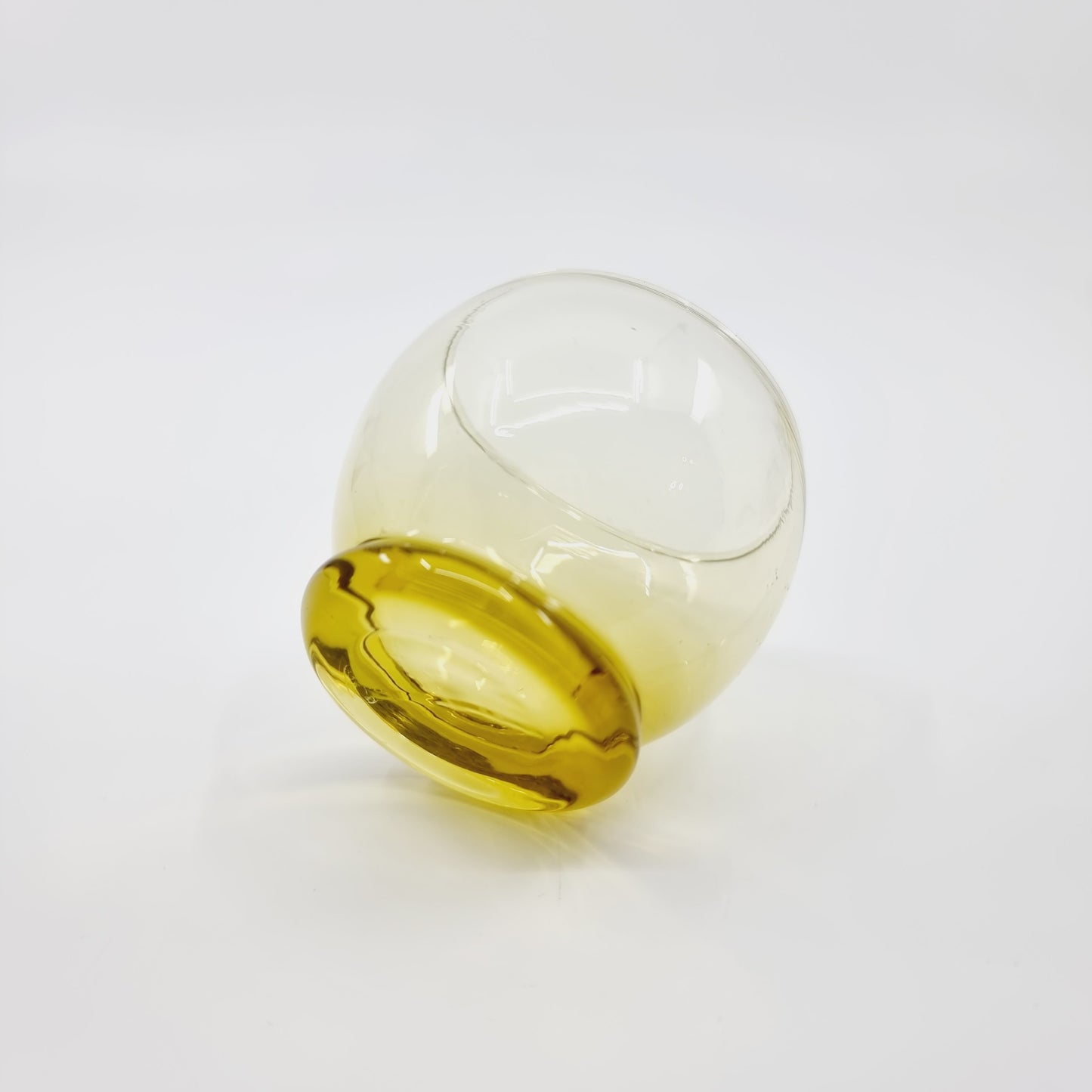 Verrine sphérique jaune (6 pièces)