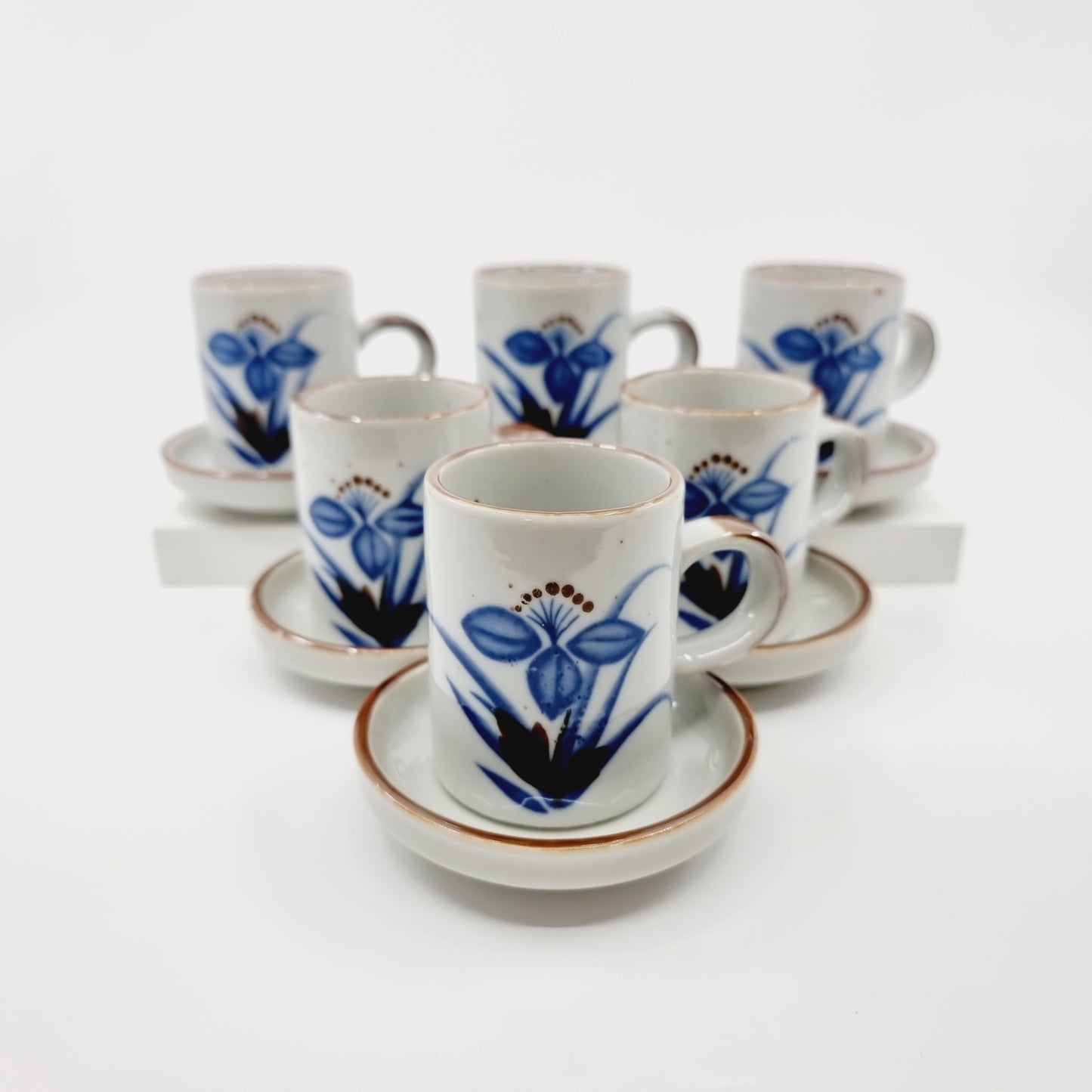 Tasse & sous-tasse - bleuette (2x6 pièces)