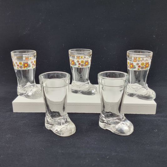 Verre à liqueur en forme de botte (5 pièces)