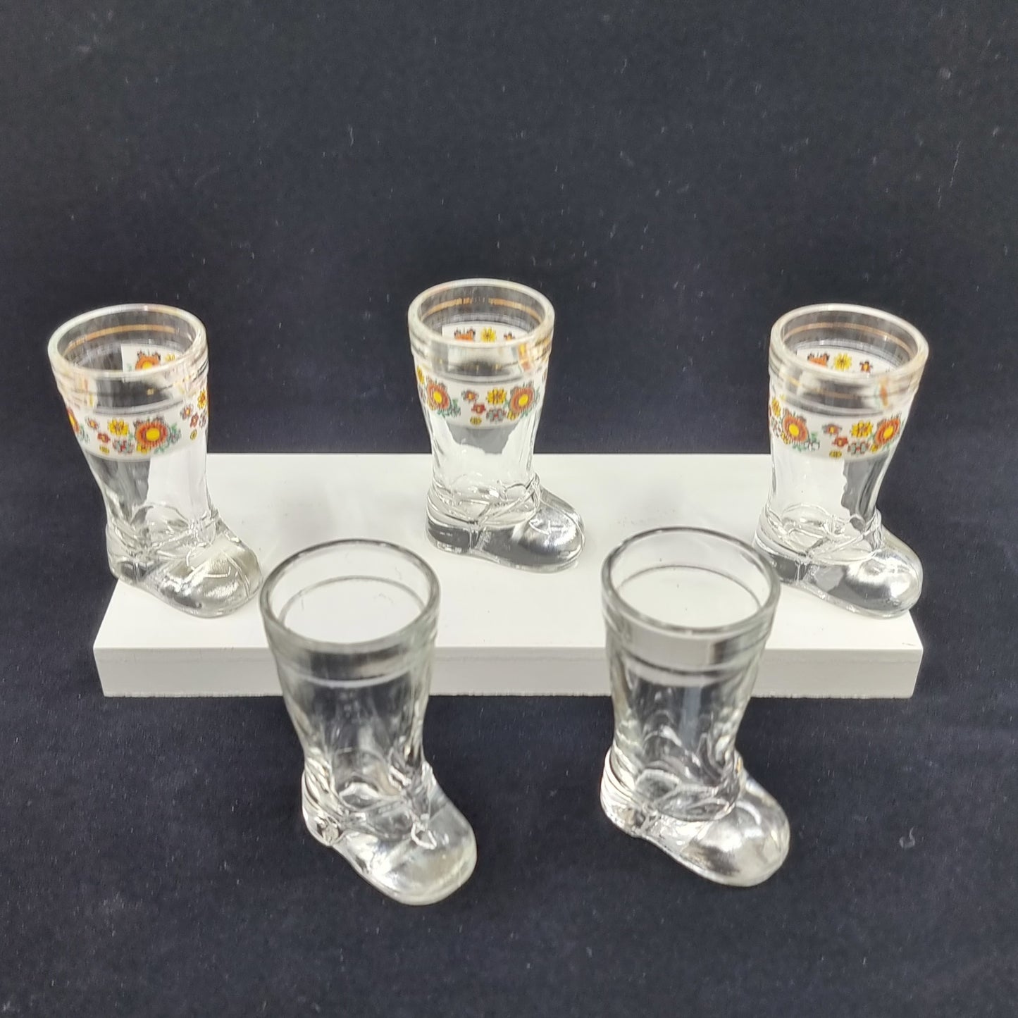 Verre à liqueur en forme de botte (5 pièces)
