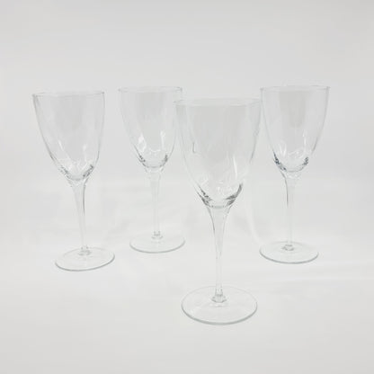 Verre à vin strié (4 pièces)