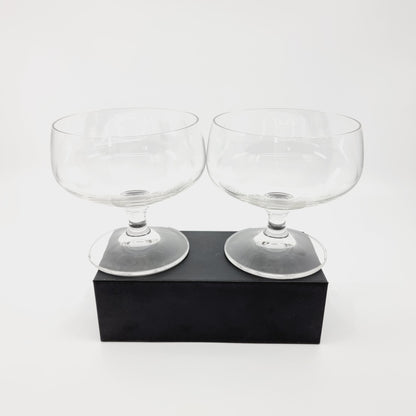 Coupe sur pied en verre (2 pièces)