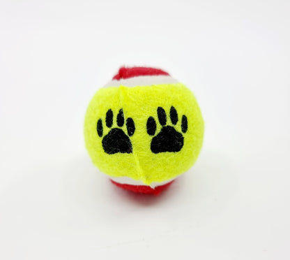 Jouet pour chien - balle de tennis rouge