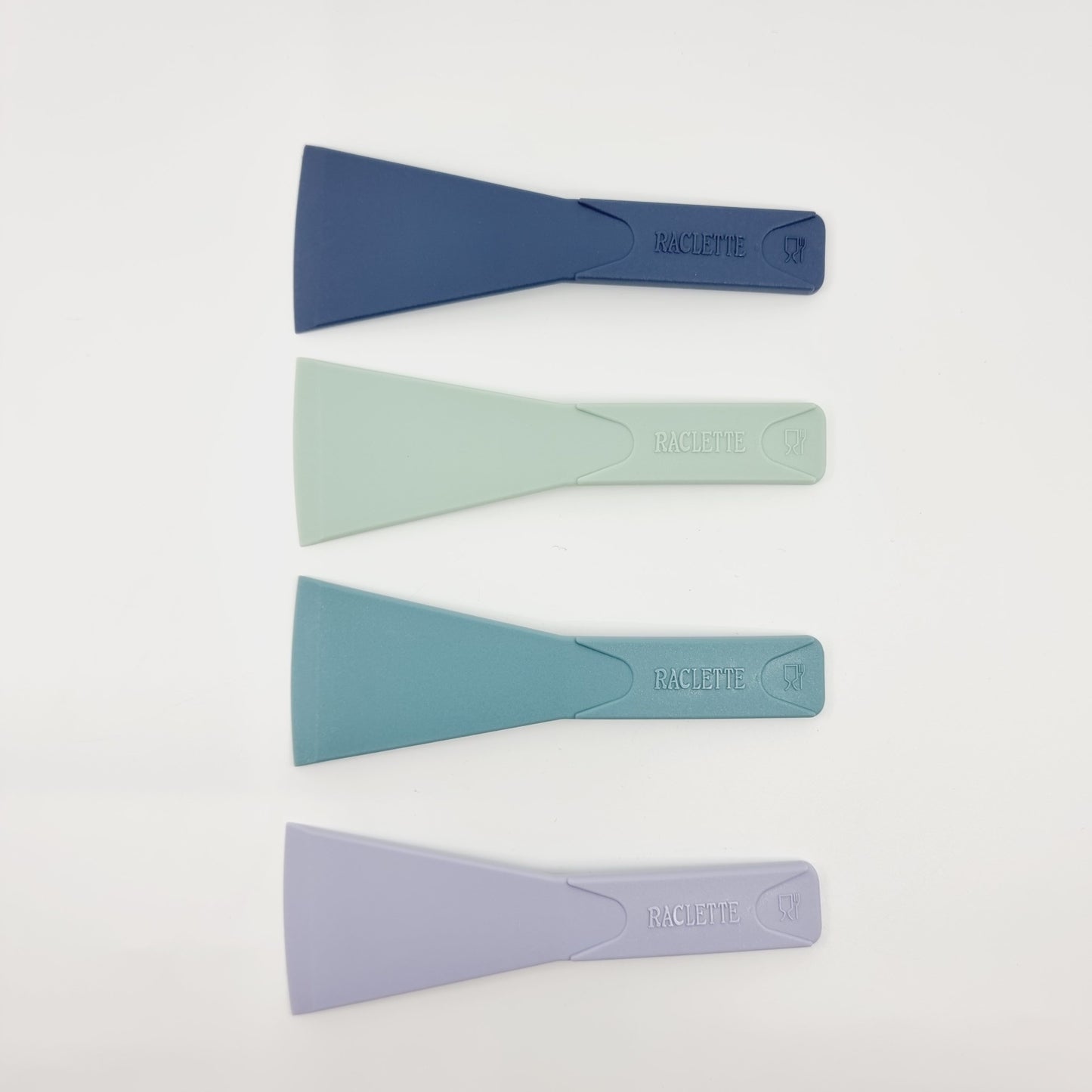 Spatule pour raclette - multicolore (4 pièces)