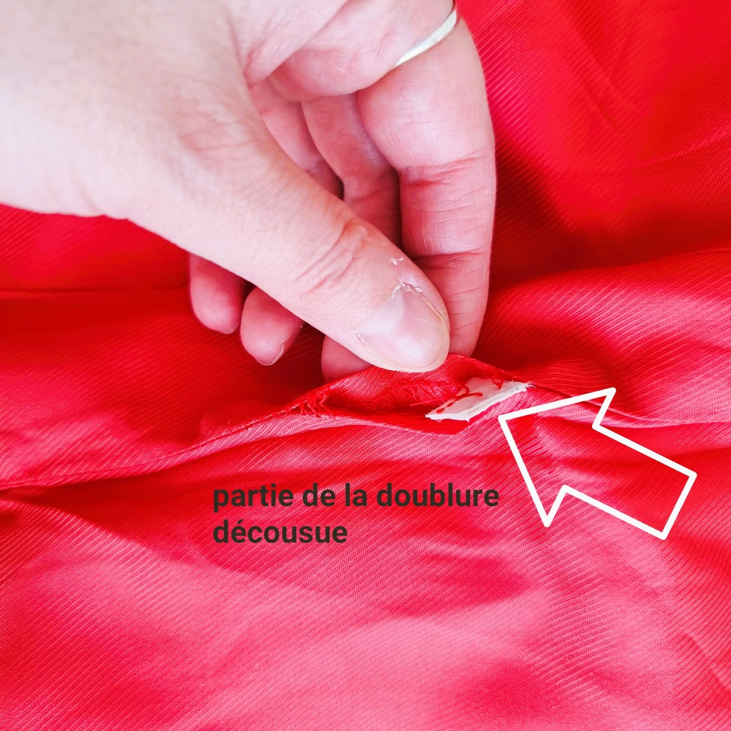 Robe rouge - dos nu (SIZE : L)