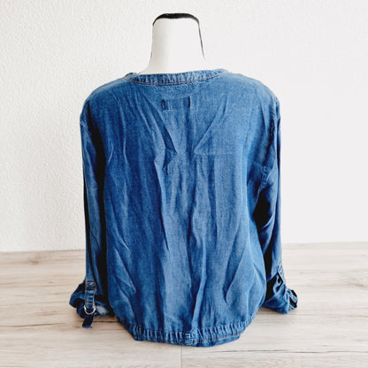 Robe manches longues en jeans (SIZE : EUR 44)