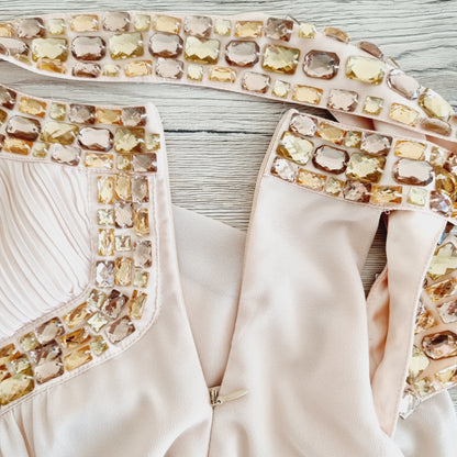 Robe de cocktail - rose pâle (SIZE : 44)