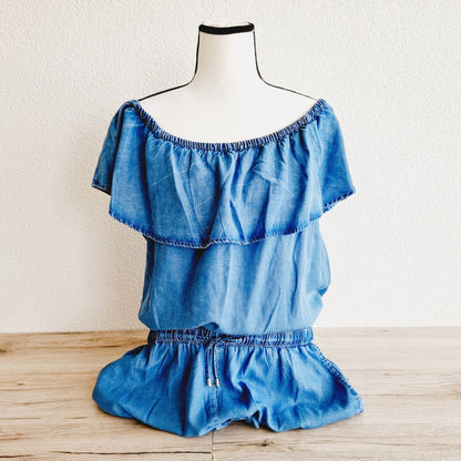 Combi-short en jeans