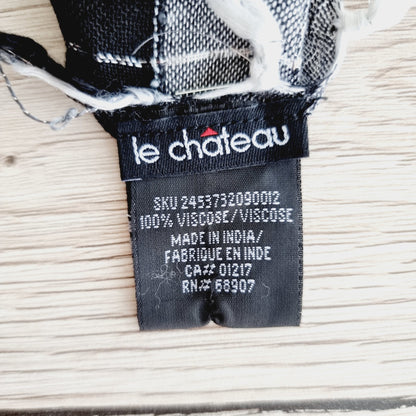 Foulard - noir, gris, blanc