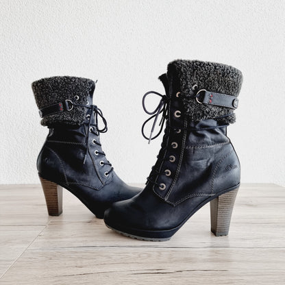 Bottine fourrée à talon (Pointure : 42)