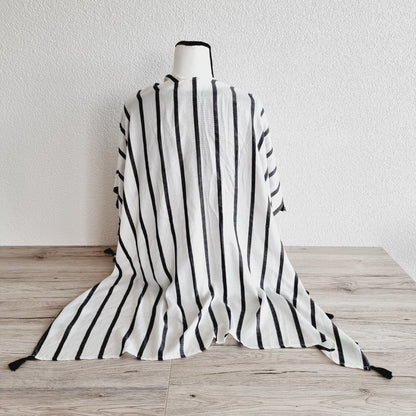 Châle - noir & blanc