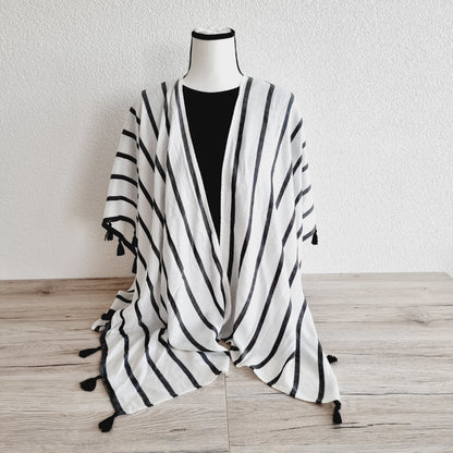 Châle - noir & blanc