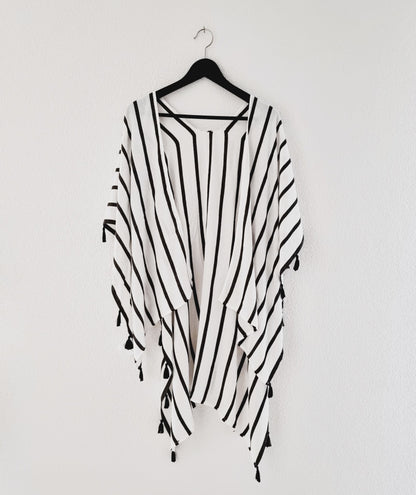 Châle - noir & blanc