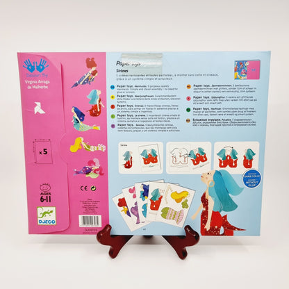 Kit créatif pour fabriquer 5 sirènes sans colle ni ciseaux