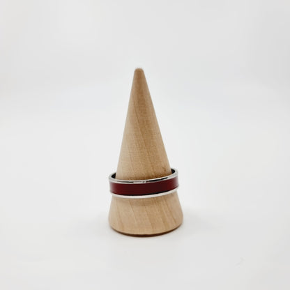 Bague argentée  - rouge (SIZE : 21) - Modèle n°4