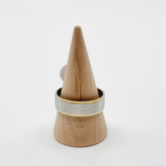 Bague argentée - dorée (SIZE : 20) - Modèle n°12