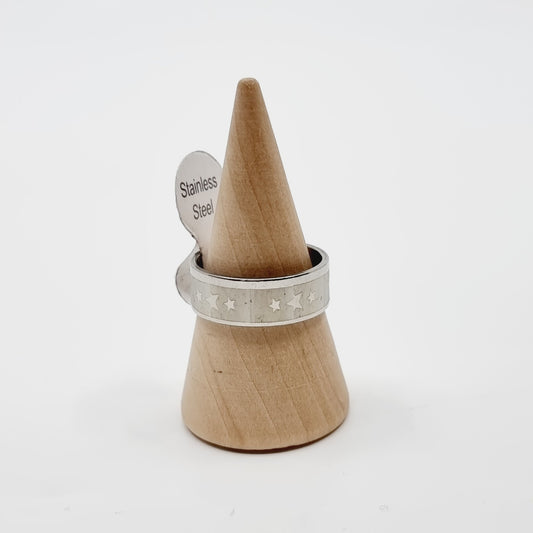 Bague argentée - étoiles (SIZE : 18) - Modèle n°21