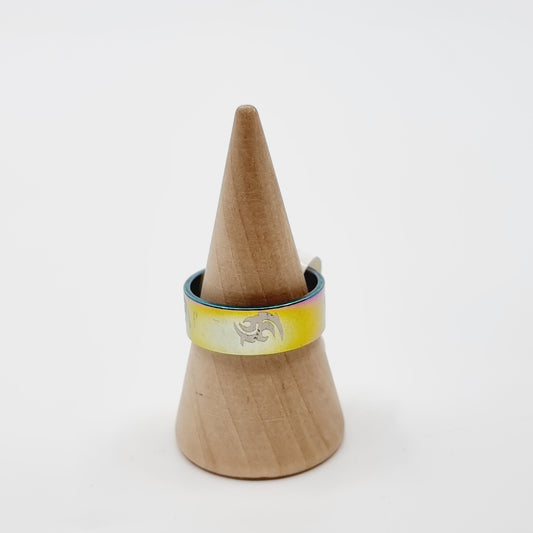 Bague irisée - tribal (SIZE : 18) - Modèle n°28