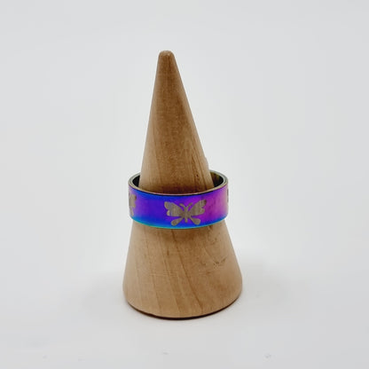 Bague irisée - papillon (SIZE : 18) - Modèle n°29