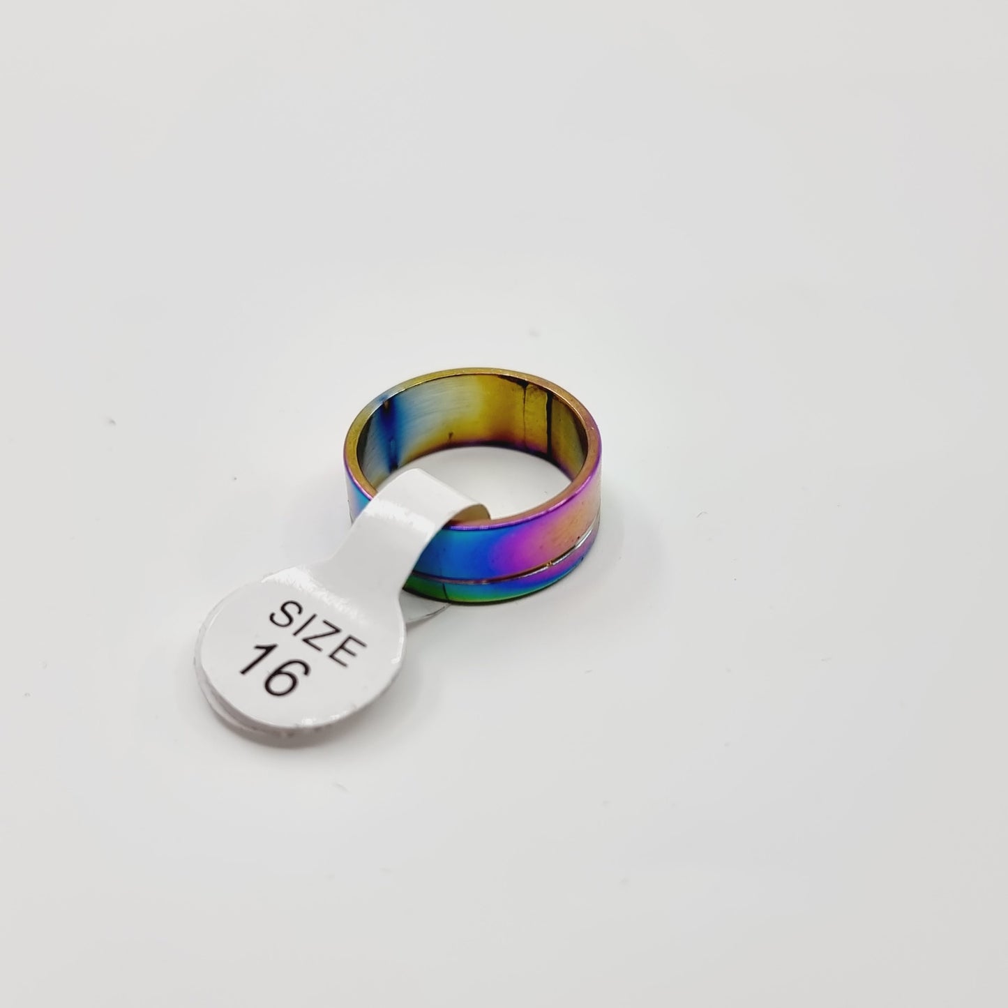 Bague irisée - rainure (SIZE : 16) - Modèle n°34