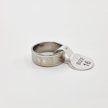 Bague argentée - feuilles (SIZE : 16) - Modèle n°36