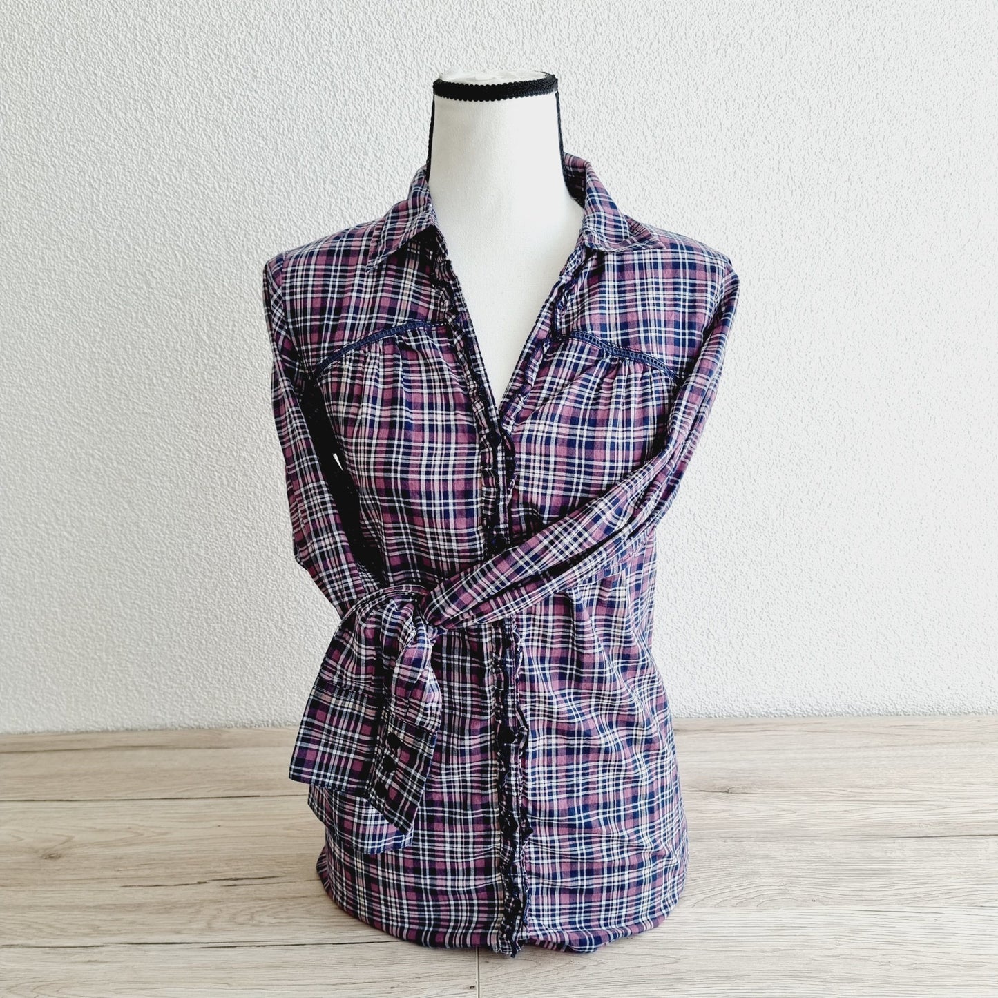 Chemise longue à carreaux (SIZE : M)