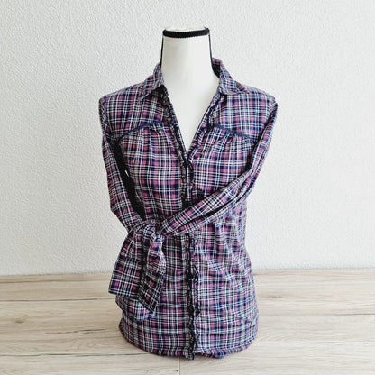 Chemise longue à carreaux (SIZE : M)