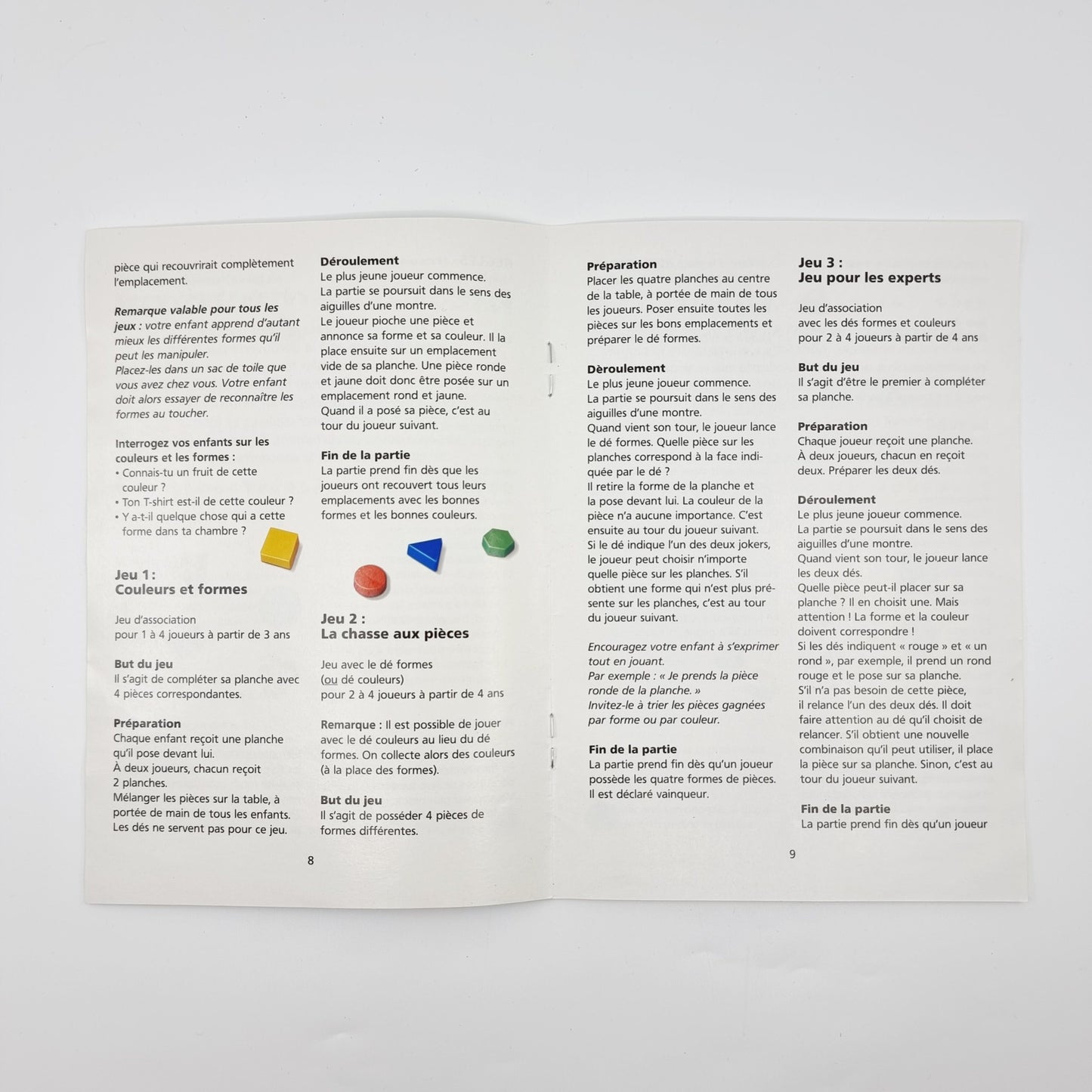 Jeu des formes et des couleurs