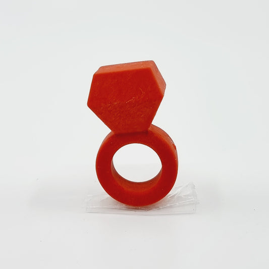 Gomme bague - rouge
