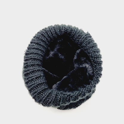 Bonnet noir doublé