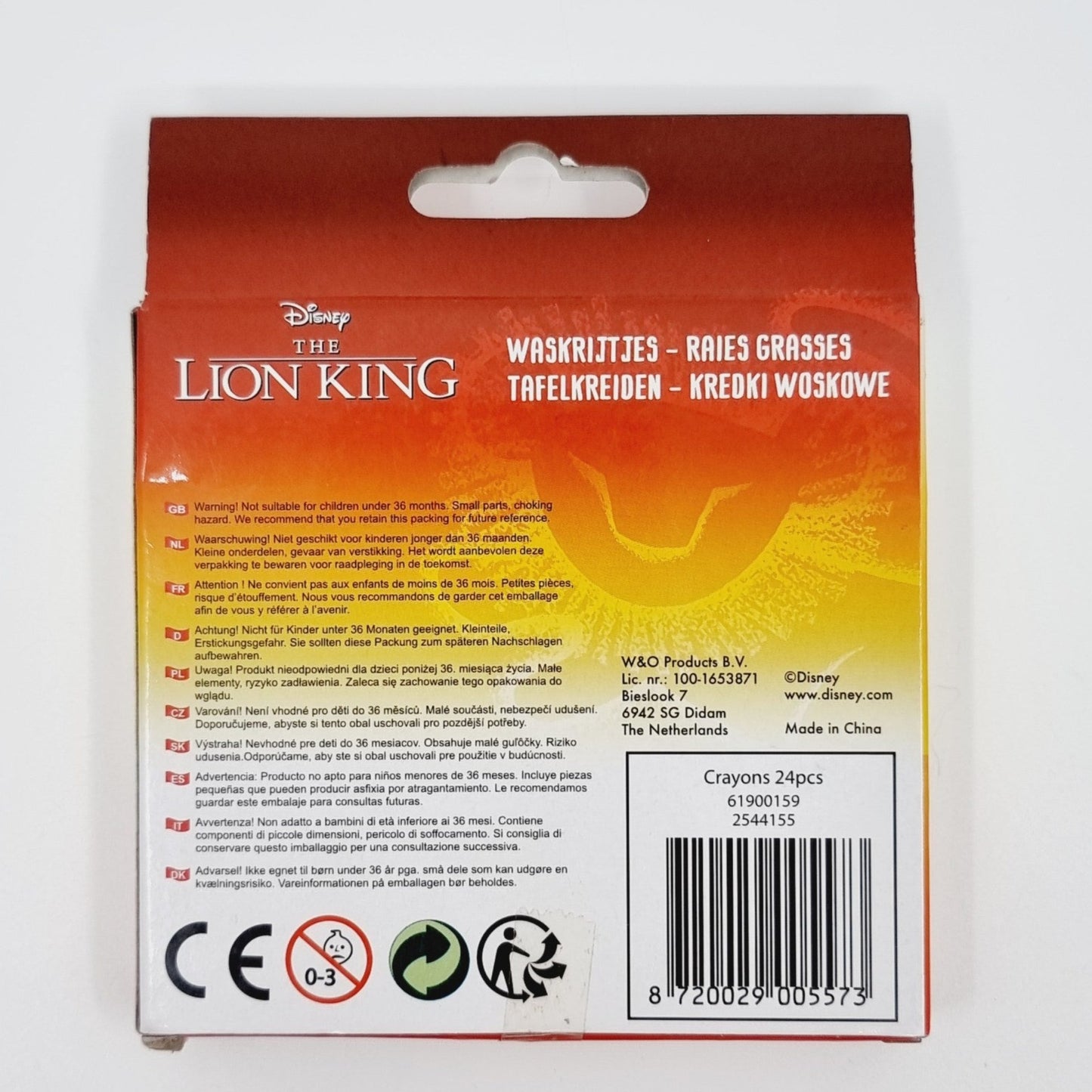 Crayons gras - Le Roi Lion (24 crayons)