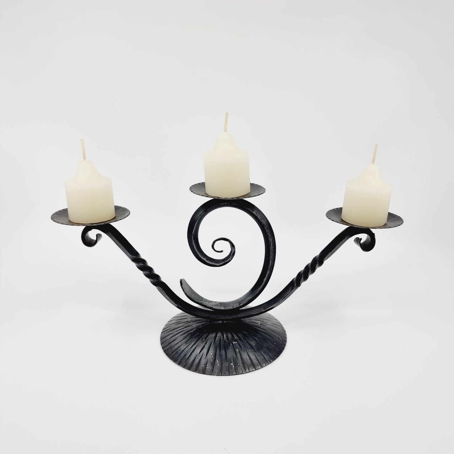 Chandelier à 3 branches en fer forgé