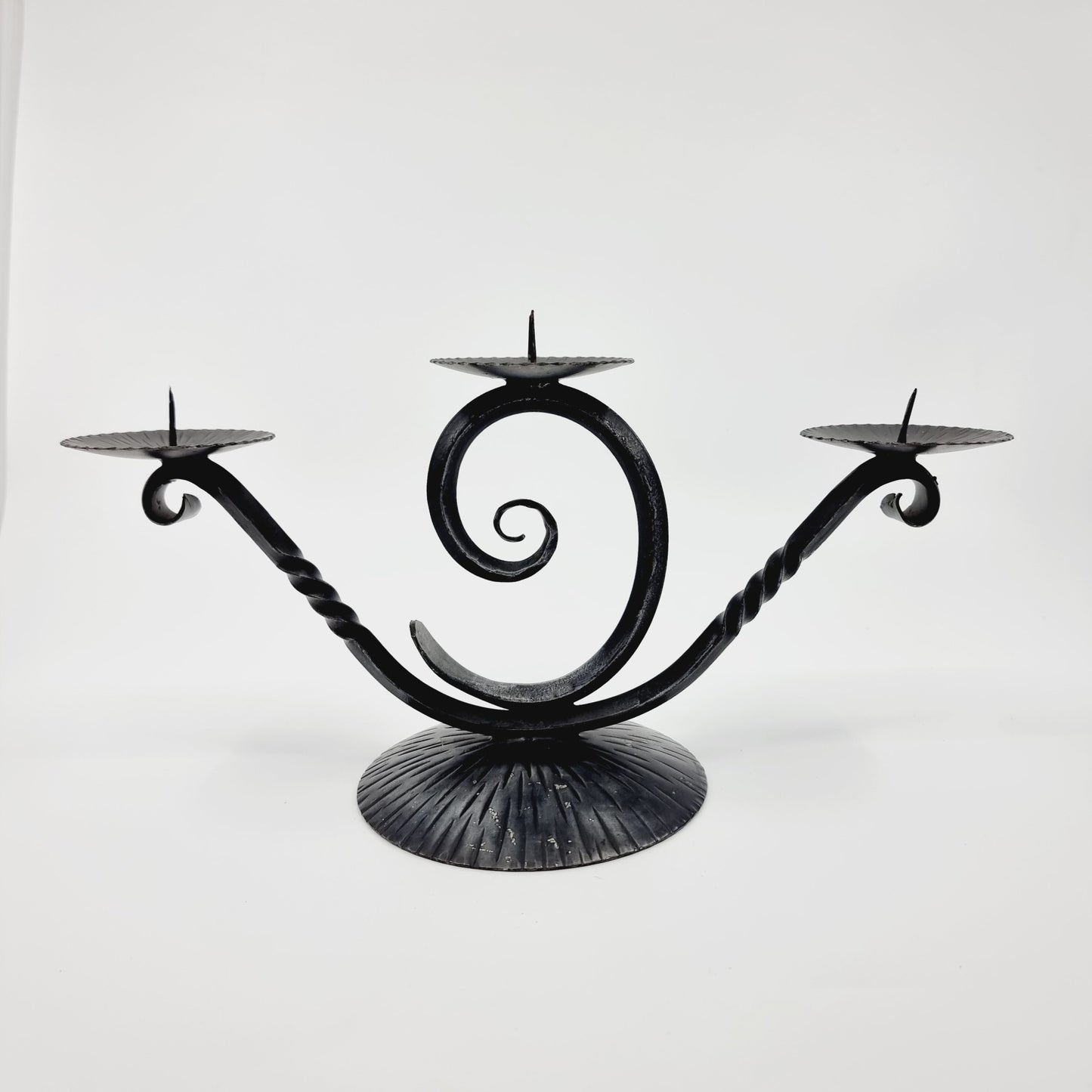 Chandelier à 3 branches en fer forgé